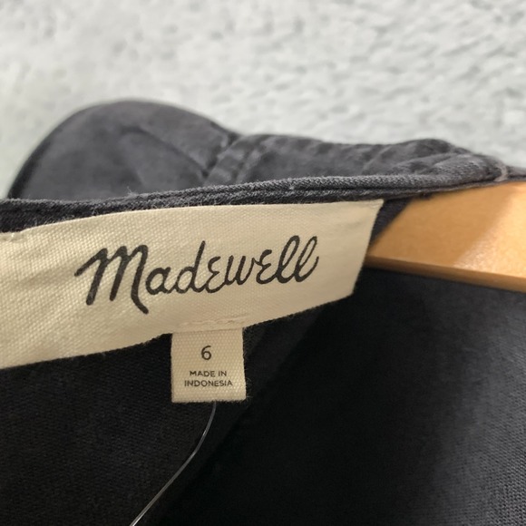 Madewell Dress Size 6 Mulgrove Wash Denim Cutout Midi Asymmetric Hem NWT $138 - Picture 5 of 16